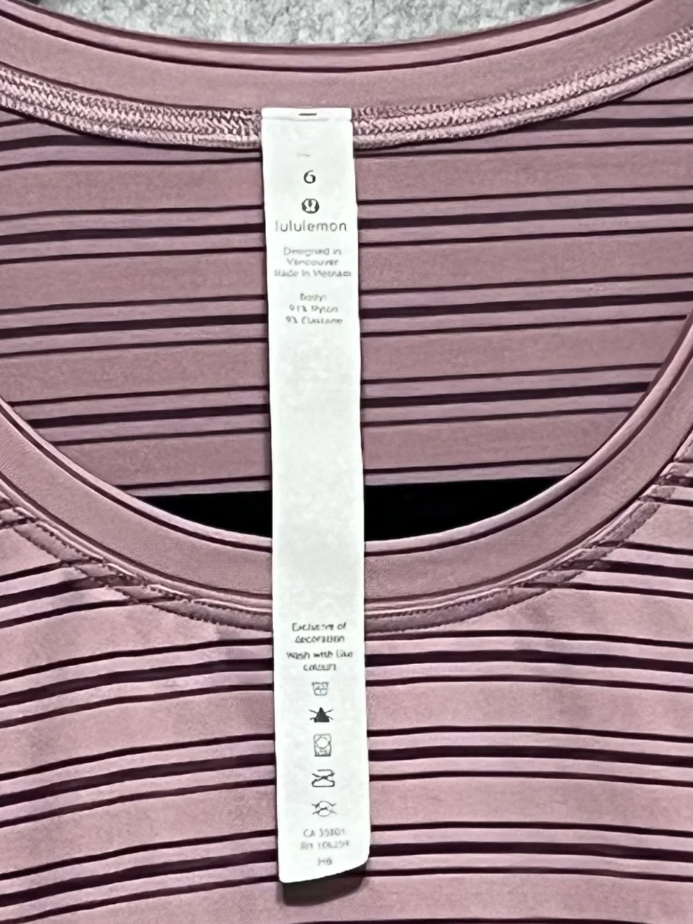 Lululemon Tie Your Practice Long Sleeve Mauve Pink